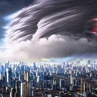 A Giant Tornado by Stability AI